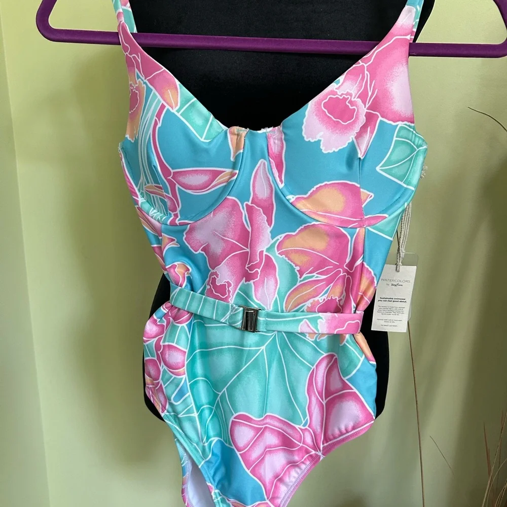 Watercolors by Kenny Flowers “The Maui” Size Medium- New With Tags! - Picture 5 of 7